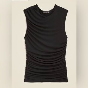 NWT J. Crew Ruched shell top in matte jersey size M